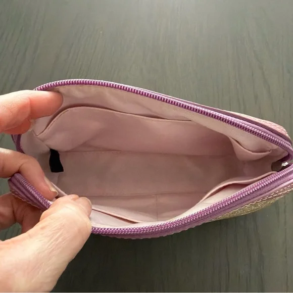 COACH Signature Pouch Cosmetic Pouch Small Item Case PVC - Picture 8 of 8